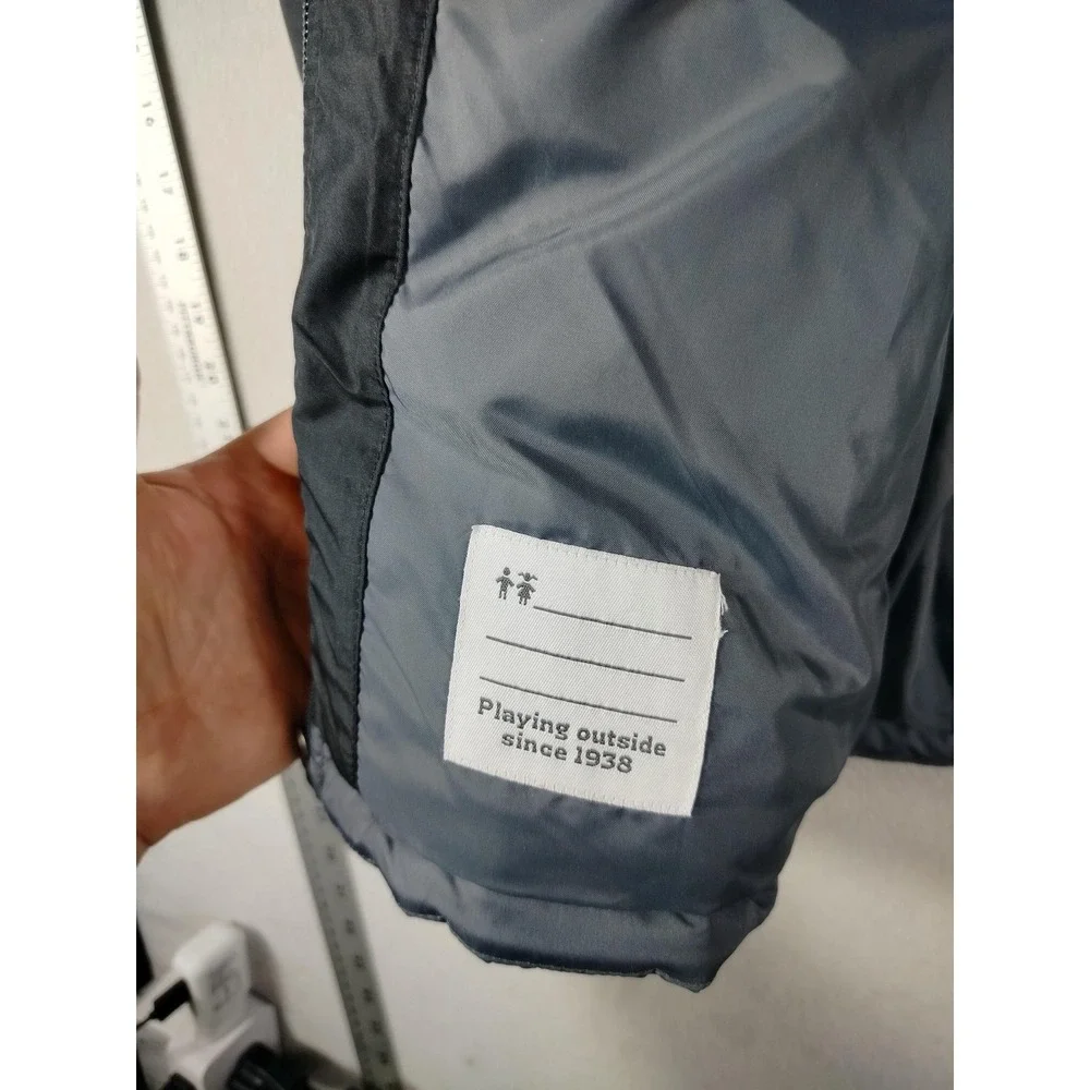 Columbia Jacket Youth Medium 10/12 Gray Hooded Puffer Insulated‎ Winter Gorpcore